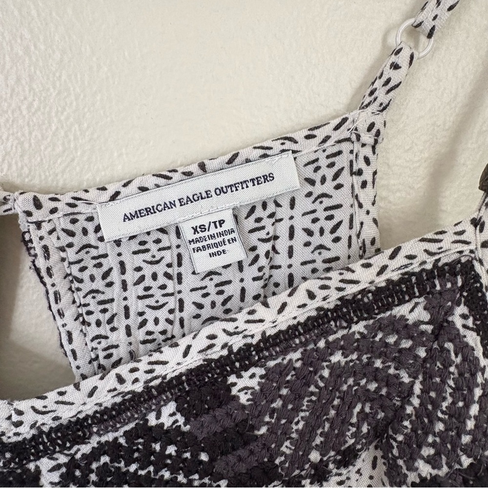 American Eagle | Black and White Lace Romper | Size XS - Picture 9 of 12